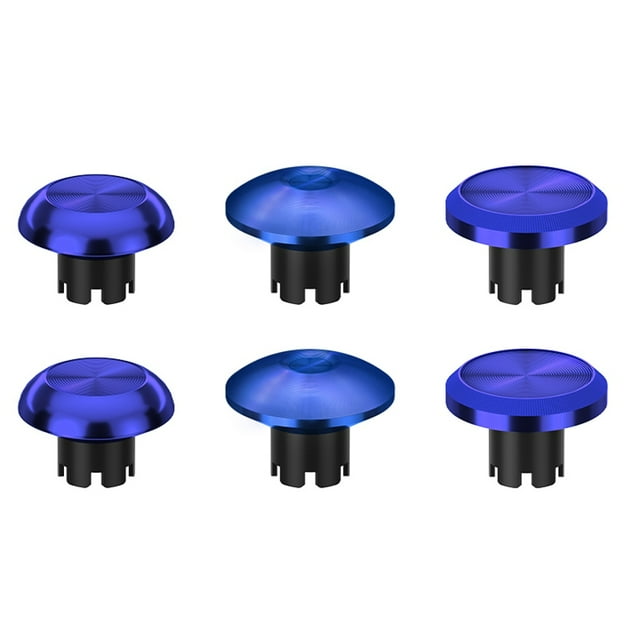 Compatible with PS5 DualSense Edge Controller Metal Thumb Stick Caps, Analog Stick Joystick Replacement Parts Accessory Kit