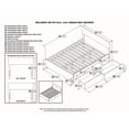 thumbnail image 3 of Atlantic Furniture Orlando Urban Full Storage Platform Bed in Walnut, 3 of 3