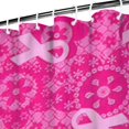 thumbnail image 3 of Pink Ribbon Pattern Shower Curtain 84"x72" ,Bathroom Decorative Shower Curtains Set with 12 Hooks,Modern Waterproof Washable Shower Curtain, 3 of 6