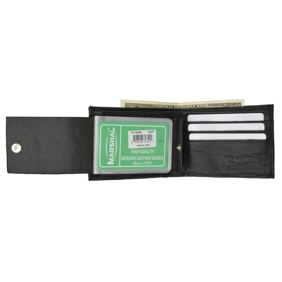 Premium Leather Men's Bifold Wallet with Built-In Removable Plastic Inserts  P 1154 (C)