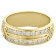 thumbnail image 6 of 14K Yellow Gold Round Diamond Eternity Wedding Band 8mm Infinity Ring 1.74 CT., 6 of 6