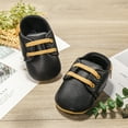 thumbnail image 3 of HsdsBebe Baby Boys Girls Dress Shoes Infant Casual Loafers Newborn Lace Up Leather Oxford Sneakers for First Walkers 3-18M, 3 of 6