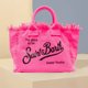thumbnail image 2 of Bolsos informales de mezclilla, bolso de mano estampado a la moda para mujer, regalo perfecto (rosa), 2 of 4