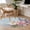Multicolor, variant on Spring Pink Flower Round Area Rug 4 FT, Non Slip Indoor Outdoor Rug, Lavender Botanical Blue Wood Board Washable Soft Circular Carpet Non-Shedding Floor Mat for Coffee Table Nursery Foyer Balcony