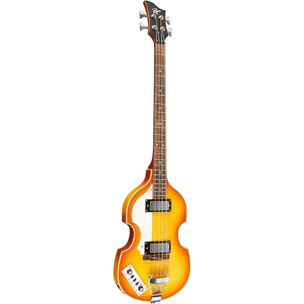 Left-Handed Violin Bass Guitar Vintage Sunburst - Walmart.com