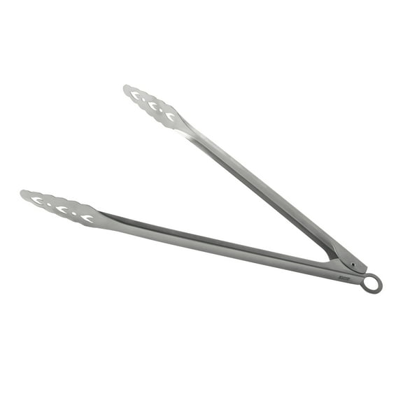 Kuhn Rikon Locking BBQ Tongs, 17.5-Inch, Stainless Steel