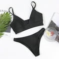 thumbnail image 6 of Women High Cut Swimsuits, Female Spaghetti Straps Two Piece Bathing Suit with Pads, 6 of 9