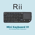 thumbnail image 5 of Rii 2.4G Mini Wireless Smart Keyboard with Touchpad Mouse,Lightweight Portable Wireless Keyboard Controller with USB Receiver Remote Control for . Black.72 Keys, 5 of 6
