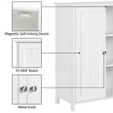 Topeakmart Free Standing Floor Cabinet Home Storage Cabinet with 2 ...