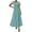 Green Pink Flower, variant on PRETTYGARDEN Womens Summer Puff Short Sleeve Maxi Dress Square Neck Smocked Tiered Ruffle A Line Long Flowy Beach Dresses