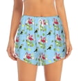 thumbnail image 2 of KLL Flamingos And Tropical Plants Pattern Shorts Women,Athletic Shorts High Waisted Running Shorts Pocket Sporty Short Gym Elastic Workout Shorts-Medium, 2 of 7