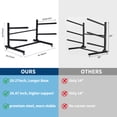 thumbnail image 6 of TacleeKii 2 Tier Freestanding Kayak Storage Rack with Wheels, Adjustable Kayak Racks for Garage and Outdoor, Kayak Stands for Canoes, Kayaks, SUP and Surfboards, 6 of 10