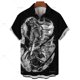 thumbnail image 4 of Nuevas camisas japonesas para hombres, camisas hawaianas, ropa de samurái fantasma en 3D, camisetas de manga corta, ropa de calle Harajuku, ropa de verano para hombre, 4 of 5