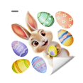thumbnail image 2 of Easter decorations, Home Wall decor, Cute Bunny Egg Graphics, Peel and Stick, Removable Adhesive, indoor Spring, Pastel, 1 Pc (161 Chars), 2 of 6
