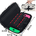 thumbnail image 3 of Herdesigns Black Carry Case Compatible with Nintendo Switch 2017 & Oled 2021, with 20 Game Card Slots, Ballerina Portable Travel Carrying Case Pouch for Accessories & Games, 3 of 8