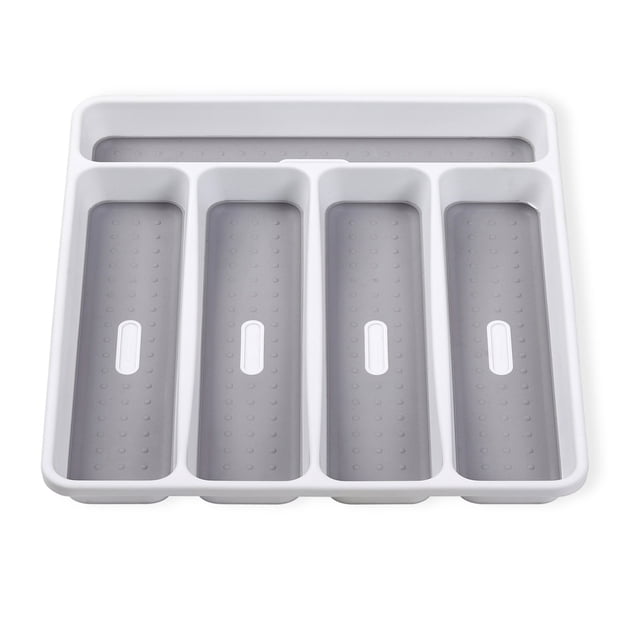 Plástico Flatware Bandeja Forks Cutlery Gabinete Divisor Divisor Herramientas de cocina Holder Organizador de hogares Accesorios de cocina Inevent HA059609-00B
