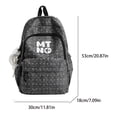 thumbnail image 2 of Polka Dots School Backpack, Multi-layer Backpack with Pendant, Spacious Bag for Shopping Work College, Blue, 2 of 8