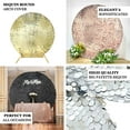 thumbnail image 4 of Efavormart 7.5ft Matte Champagne Big Payette Sparkle Sequin Round Wedding Arch Cover, Shiny Shimmer Backdrop Stand Cover - 2-Sided Custom Fit, 4 of 10