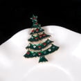 thumbnail image 4 of CIMAXIC christmas 2pcs Vintage Christmas Tree Brooch Rhinestone Inlaid Brooch for Xmas Winter Party,1.77"X1.34"X0.39", 4 of 5