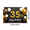 1A, variant on Black Background Happy Birthday 35th Anniversary Banner with Glittery Gold Numbers and Balloon Elements Party Supplies Birthday Party Photography Props Decors