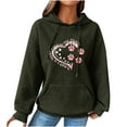 thumbnail image 1 of Birdeem Femmes Imprimé Col Rond Manches Longues Ample Chandail Simple Hauts Chandail Blouse, 1 of 1
