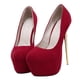 thumbnail image 2 of Chic Red High Heel Shoes Designed For Women Perfect For Dance Events Offering Comfort During Wear 1 Pair, 2 of 3
