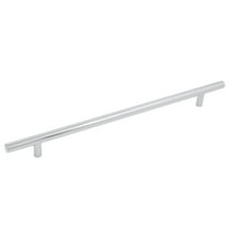 Bar Cabinet Pull, 256 Millimeters, 336mm Overall Length, Polished Chrome by Stone Harbor Hardware
