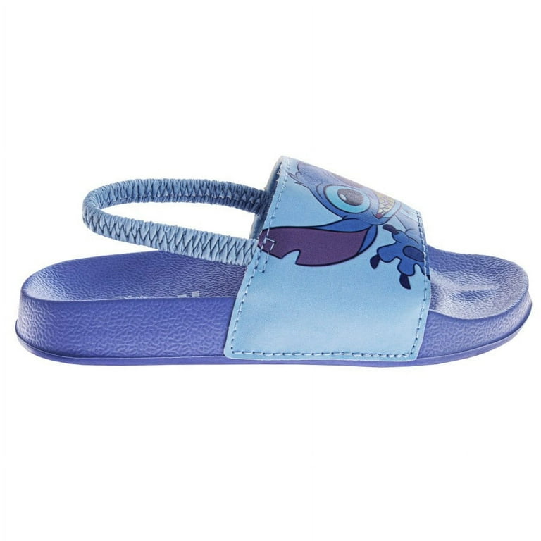 Disney Stitch Girls' Dual Sizes Slide Sandals. (Toddler