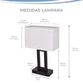 thumbnail image 3 of LAMPARA DE BURO TACTIL CON PUERTOS DE CARGA MARCA GRAVITA, 3 of 8