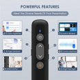 thumbnail image 3 of Presentation Clicker for Powerpoint Presentations, Presenter Remote USB C&USB A 2 in 1,Power Point Slide Clickers for Open Hyperlinks & Volume Control Windows/Mac (02), 3 of 7