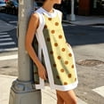 thumbnail image 6 of Short Sets Women 2 Piece Outfits Summer Crew Neck Tank Top and Shorts Set Sleeveless Cute Matching Sets Lounge Wear Yellow XL, 6 of 7