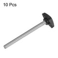 thumbnail image 3 of Uxcell 10 Packs M8 x 90mm Male Thread Tee Wing Knobs Thumb Screw Clamping Knobs Grip Black, 3 of 5