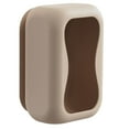 thumbnail image 2 of Wall Mount Silicone Tissue Holder - Space Saving Rectangle Paper Container for Bedroom, Kitchen and Vehicle Interior Organization - Brown, 2 of 4