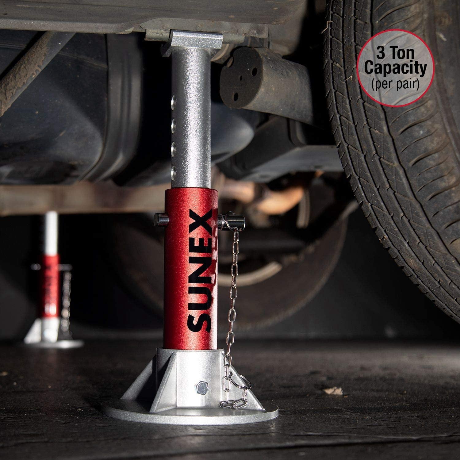 SUNEX 3 Ton Aluminum Jack Stands