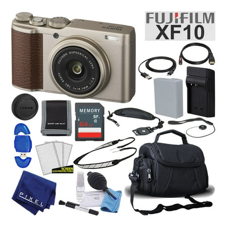 Fujifilm XF10 X-Series 24.2 MP Point & Shoot Digital Camera (Gold) Mid-Range (Best Fujifilm Camera X Series)