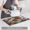 thumbnail image 4 of Brown Gray Plaid Placemats for Dinning Table Set of 4, Country Abstract Gradient Chic Check Burlap Kitchen Place Mats Waterproof Cloth Table Mats, Indoor Outdoor Placemats Easy Clean Dinner Decor, 4 of 8