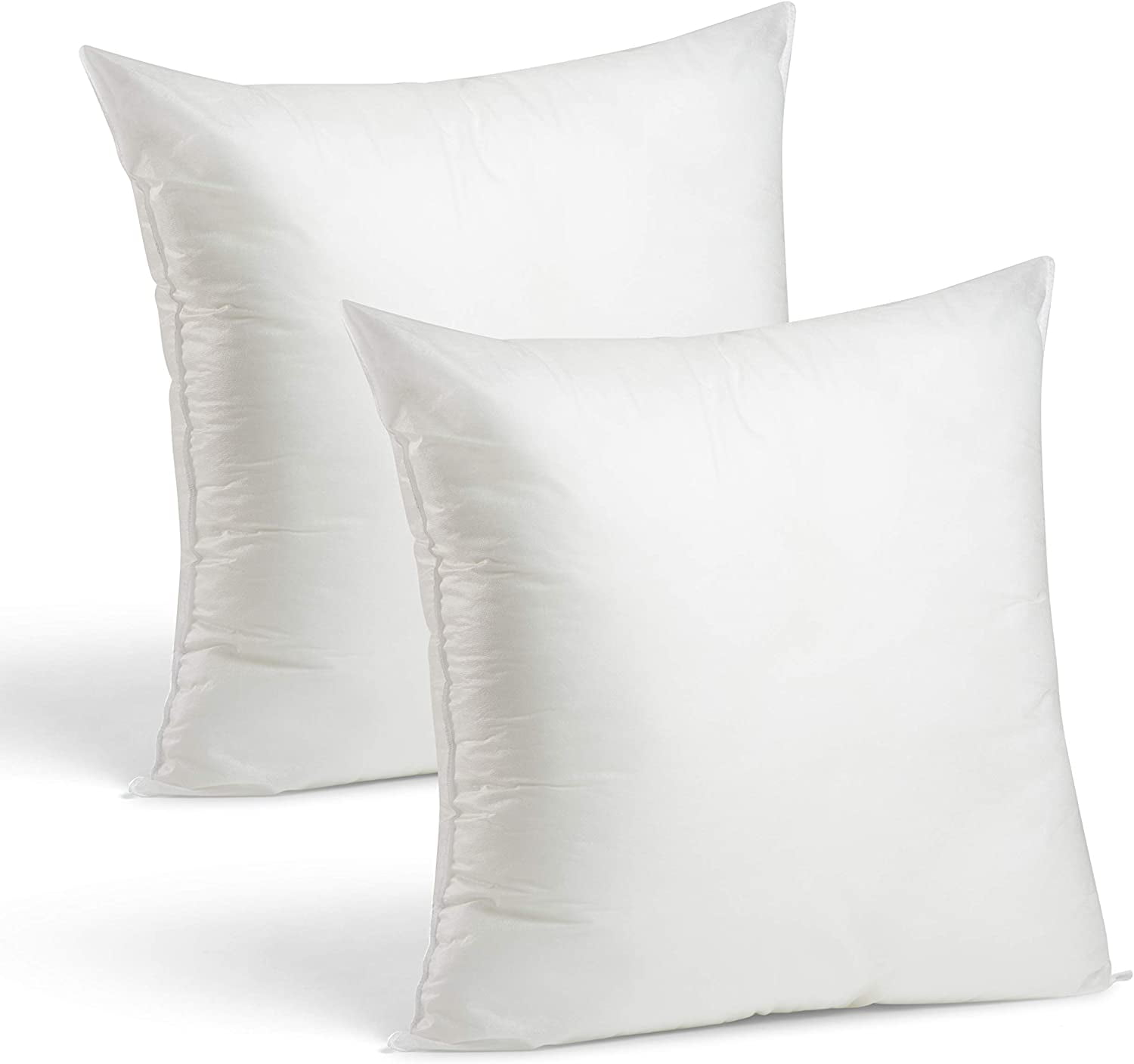 Set Of 2-24 X 24 Premium Hypoallergenic Stuffer Pillow Inserts Euro Sham Square 