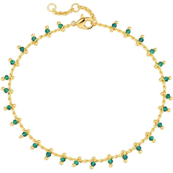 Gold Chain Bracelet For Women 14K Gold Plated Dainty Bracelets With Adjustable Chain Cute Bracelet Gold Trendy Jewelry[J3424]