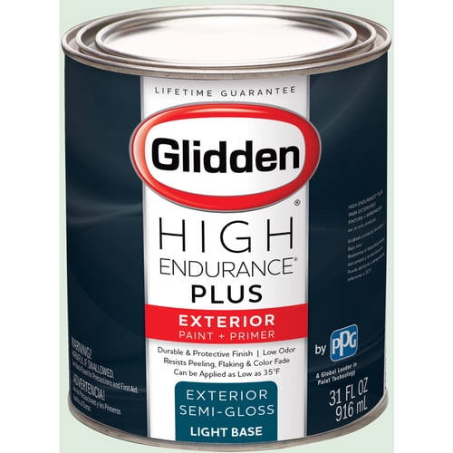 Glidden High Endurance Plus Exterior Paint and Primer, Frosted Mint