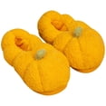 thumbnail image 1 of 1 par de pantuflas de interior de invierno con diseño de calabaza, pantuflas cálidas de felpa para mujer, pantuflas de casa de invierno, 1 of 6