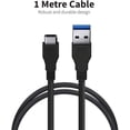 thumbnail image 5 of USB 3.0 Type-C FAST Charging and Data Cable Compatible with Media Logitech Keyboards! (18W Black 1M 3.2ft), 5 of 5