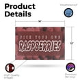 thumbnail image 2 of Pick Your Own Raspberries Vinyl Decal 12 Inch x 16 Inch Weatherproof Heavy-Duty Adhesive Backing | Sweet Berries, Freshly Harvested, Farmer’s Markets | Made in USA, 2 of 6