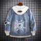 thumbnail image 1 of Anime Naruto Akatsuki Hole Denim Jacket Cosplay Jackets Clothes Costumes Men Hoodies Uzumaki Akatsuki Sakura Clothing TopsXXL Gao Jinjia LED, 1 of 2