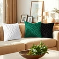 thumbnail image 5 of decorUhome Set of 2 Decorative Throw Pillow Covers 12X20, Soft Pillow Covers for Couch, Black, 5 of 8