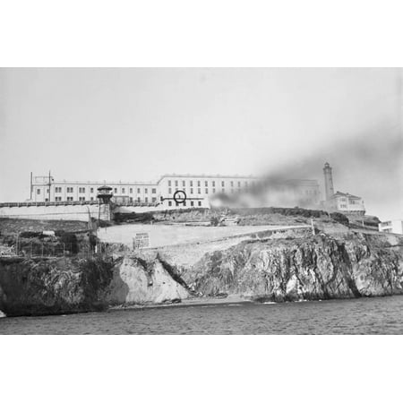 view of prison and waters nearby print walmart com