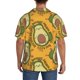 thumbnail image 3 of Balery Avocado Dog Camisa Casual de Manga Corta con Botones para Hombre, Texturizada, Estilo Cubano, para Playa, Verano-Medium, 3 of 5