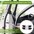 thumbnail image 2 of Cubierta de Tazón del Mango de la Puerta Interior para Nissan Kicks 2025 Negro ABS 4 Pcs, 2 of 6