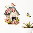 thumbnail image 2 of Adhesivo de pared con acuarela, diseño floral y de pájaros, 2 of 4