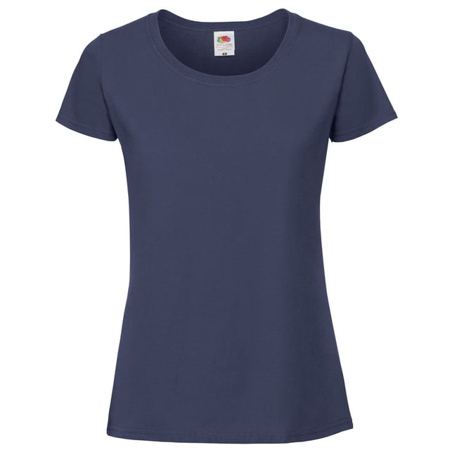 Fruit Of The Loom T-Shirt Iconique pour Femmes en Coton Ringspun 195 de Qualité Supérieure