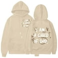 thumbnail image 3 of I Am A Child Of God Christian Hoodie for Women Y2K Cute Hoodies with Pockets Hooded Sweatshirt Hoodie Women Pullover, 3 of 4